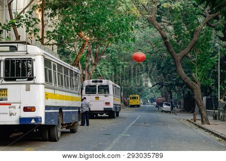 Street In Colaba District, Mumbai, India