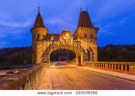 Dam Les Kralovstvi in Czech - travel and nature background