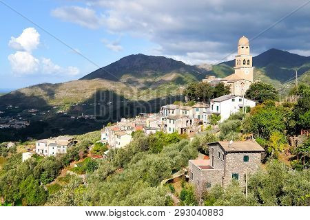 Legnaro, Italy - Circa September 2017. Beautiful View Of Small Village Legnaro, Located In The Hills