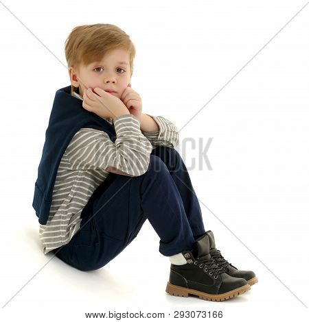 A Little Boy Of School Age Thought About It. The Concept Of The Childs Intellectual Development, Thi
