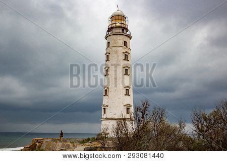 The Old Chersonese Lighthouse In Sevastopol, Crimea
