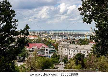 Sevastopol, Crimea - September 2014: View Of Sevastopol From Malakhov Kurgan. Ship Side