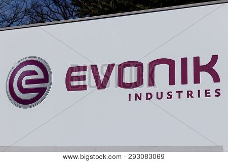Lafayette - Circa April 2019: Evonik Industries Manufactures Pharmaceutical Ingredients And Animal H