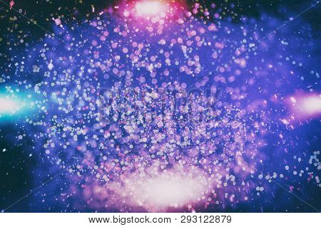 Bokeh Light Background, Christmas And New Year Holidays Background