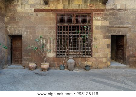 Facade Of Zeinab Khatoun Historic House, Located Near To Al-azhar Mosque In Darb Al-ahmar District, 