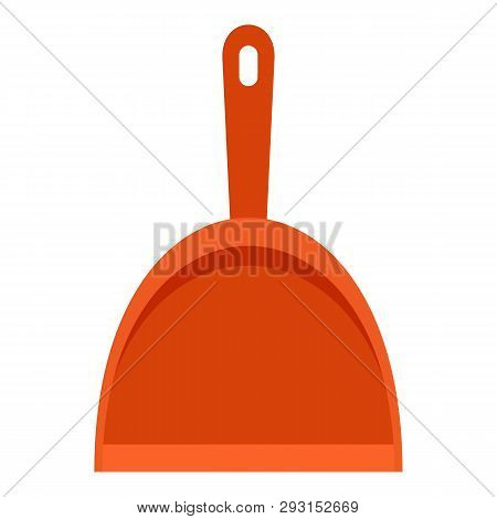 Dustpan Icon. Flat Illustration Of Dustpan Vector Icon For Web Design