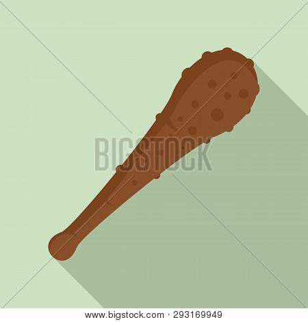 Stone Age Baton Icon. Flat Illustration Of Stone Age Baton Vector Icon For Web Design