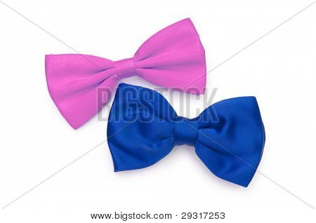 Bow tie isolato su bianco