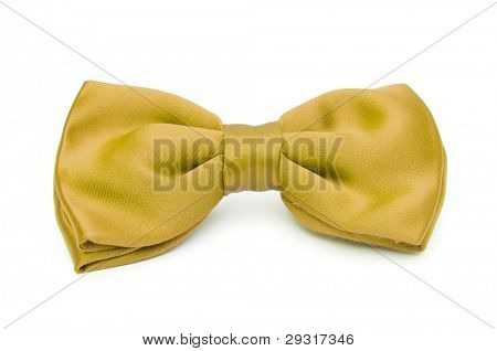 Bow tie isolato su bianco