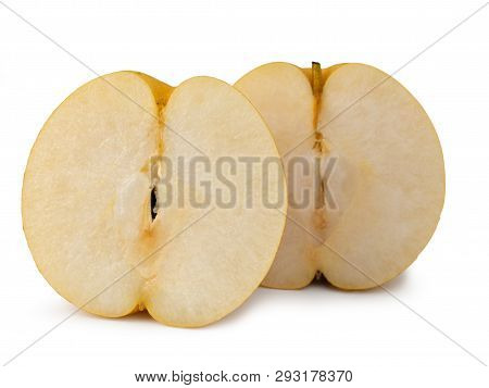 Snow Pear Fruit Isolated On White Background.(this Has Clipping Path)