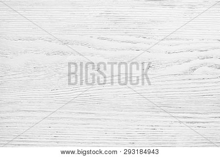Old wooden board painted white.  Aged wood texture for background. 