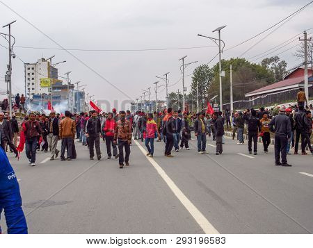 Crowd Of Protestors