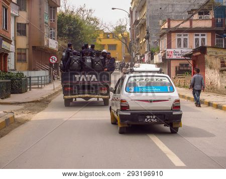 Truckload Of Riot Police