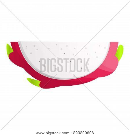 Piece Pitaya Icon. Cartoon Of Piece Pitaya Vector Icon For Web Design Isolated On White Background