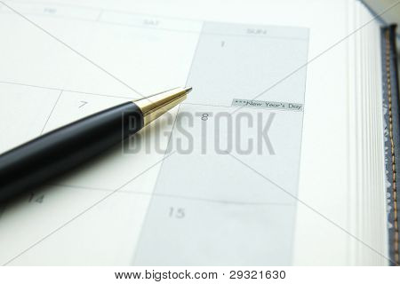 Pen op een boek, Happy New Year