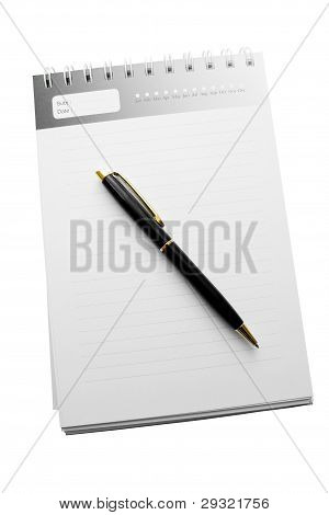 Dagboek met gestreepte papier