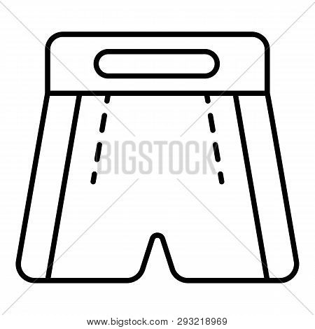 Boxing Shorts Icon. Outline Boxing Shorts Vector Icon For Web Design Isolated On White Background