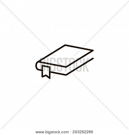 Book Vector Icon, Literatre Education Outline Line Sign, Dictionary Thin Sign.