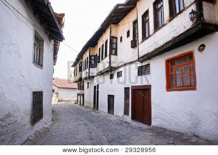 osmanischen Stil renoviert Straße in Kutahya Türkei