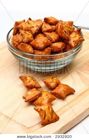 毛绒的饼干零食