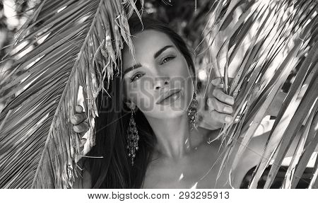 Beautiful Black And White Photo Of Young Female Model