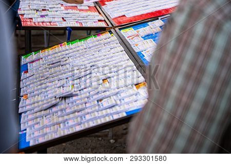 31 March 2019 At Nakorn Prathom Thailand People Are Buying Lottery