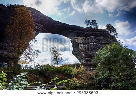 Pravcicka Brana Natural Landscape From Czech Republic