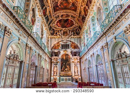 Fontainebleau  France  April 16 ,  The Chapel Of The Trinity, In The Castle Of Fontainebleau, France