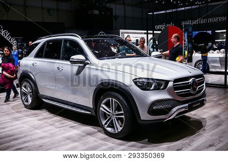 Geneva, Switzerland - March 10, 2019: Luxury Suv Mercedes-benz W167 Gle450 Presented At The Annual G