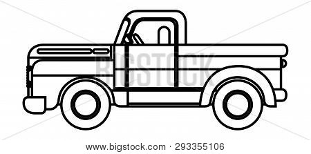 Platos Truck Isolated Icon Vector Illustration Design