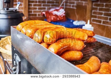 Fast Food Street Food Fried Sausage Gril