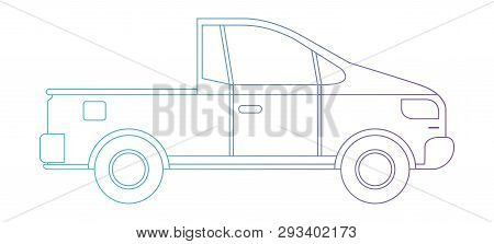 Platos Truck Isolated Icon Vector Illustration Design