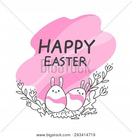 Cute Easter Eggs With Bunny Ears
