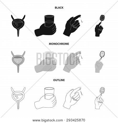 Vector Design Of Diet And Treatment  Icon. Set Of Diet And Medicine Stock Vector Illustration.