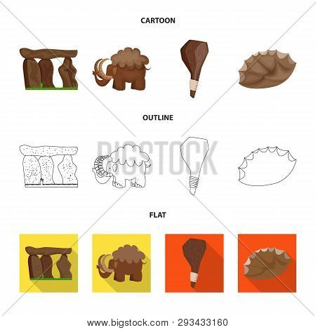 Vector Design Of Evolution  And Prehistory Icon. Set Of Evolution  And Development  Stock Symbol For