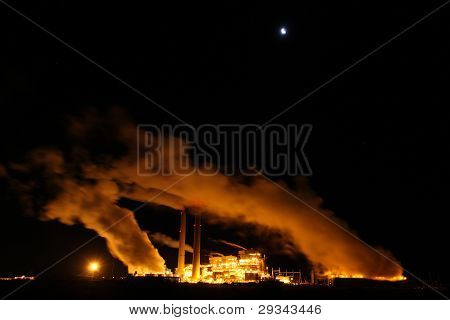 Nuit usine New Mexico