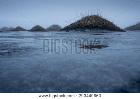 Mystic Landscape Of Stokksnes Close To Höfn On At Dusk, Iceland, Europe
