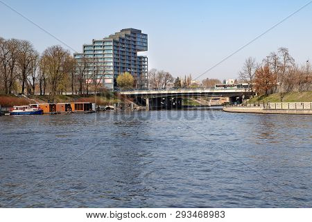 Bydgoszcz, Kujawsko-pomorskie / Poland - April, 4, 2019: A Modern Building In A Large City In Centra