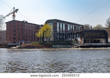 Bydgoszcz, Kujawsko-pomorskie / Poland - April, 4, 2019: Buildings On The Island In The City Center.