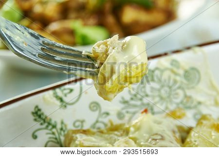 Creamy Pepperjack Chicken Enchiladas