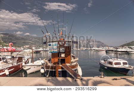 Boat Trip Along The Coast Of Budva In Montenegro