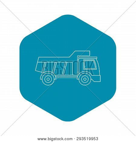 Plastic Toy Truck Icon. Outline Illustration Of Plastic Toy Truck Vector Icon For Web