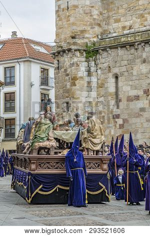 Holy Thursday Procession In Zamora, Spain