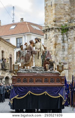 Holy Thursday Procession In Zamora, Spain