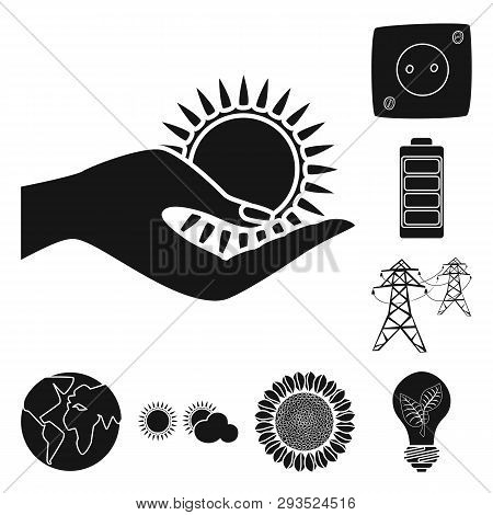 Vector Illustration Of Innovation And Technology Sign. Collection Of Innovation And Nature  Stock Ve