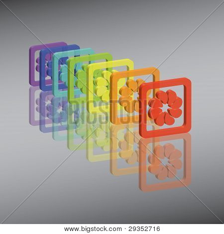 fiori arcobaleno