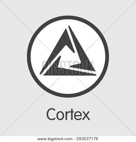 Ctxc - Cortex. The Icon Of Crypto Coins Or Market Emblem.