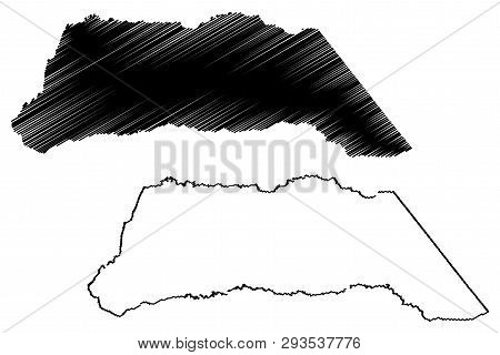 Arauca Department (colombia, Republic Of Colombia, Departments Of Colombia) Map Vector Illustration,