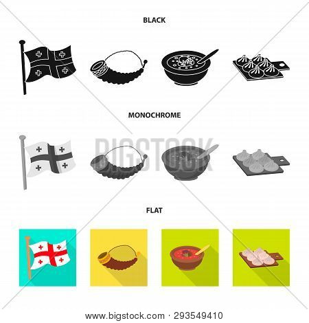 Vector Design Of Culture And Sightseeing Logo. Set Of Culture And Originality Vector Icon For Stock.