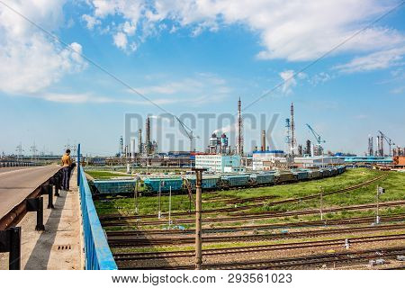Novomoskovsk, Russia - June 2015: Chemical Plant 